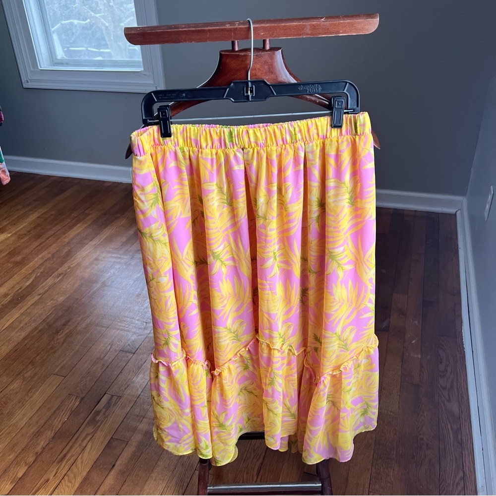 Tropical maxi skirt!